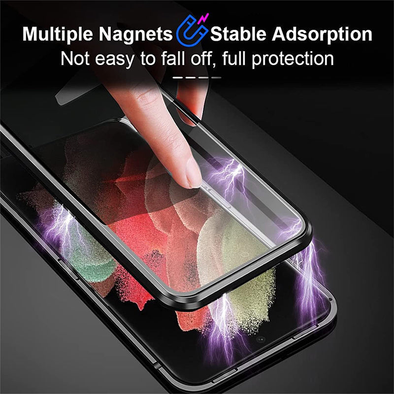 LZINA™ | MAGNETIC DOUBLE-SIDED GLASS PHONE CASE