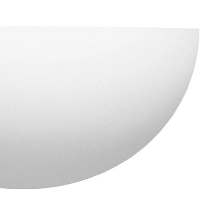 BowLift White Plaster Vintage Wall Spotlight – Paintable Half-Round Half-Moon, 30cm