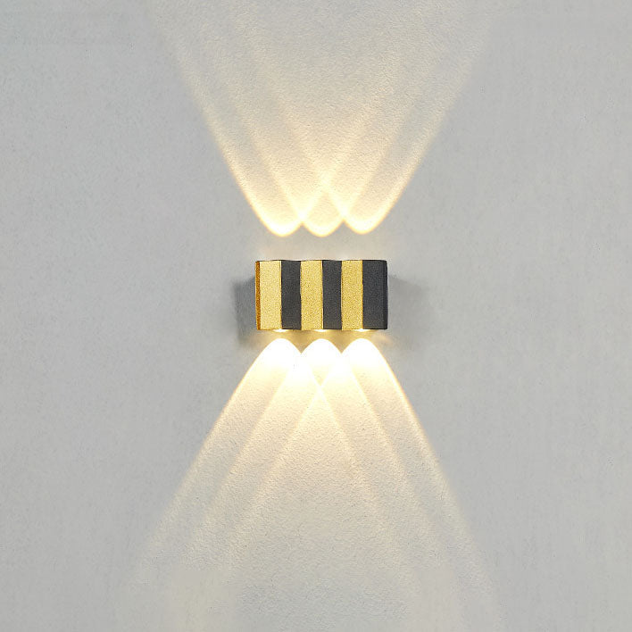 LZINA™ | Modern Light Luxury Golden Aluminium Outdoor Waterproof Terrace LED Wall Light Lamp