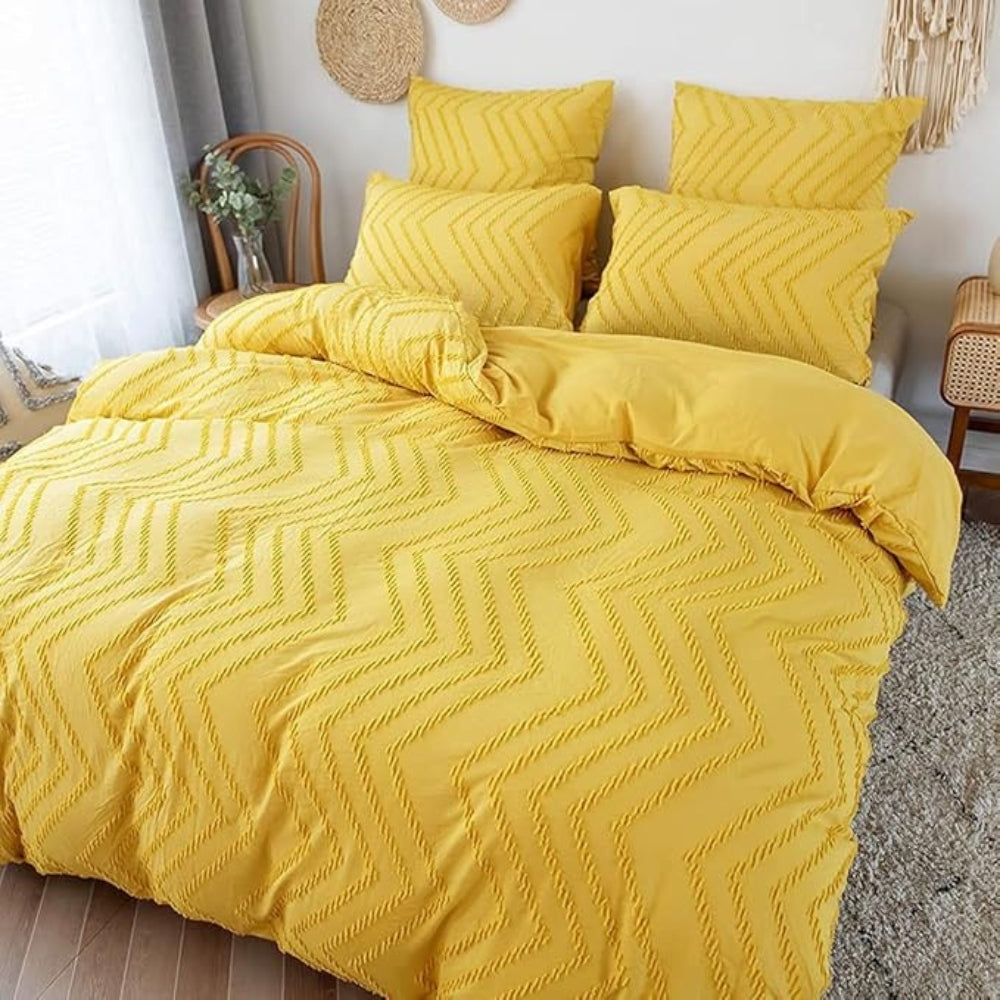 BowLift | Chevron Plush Quilt Cover | 3pcs Set