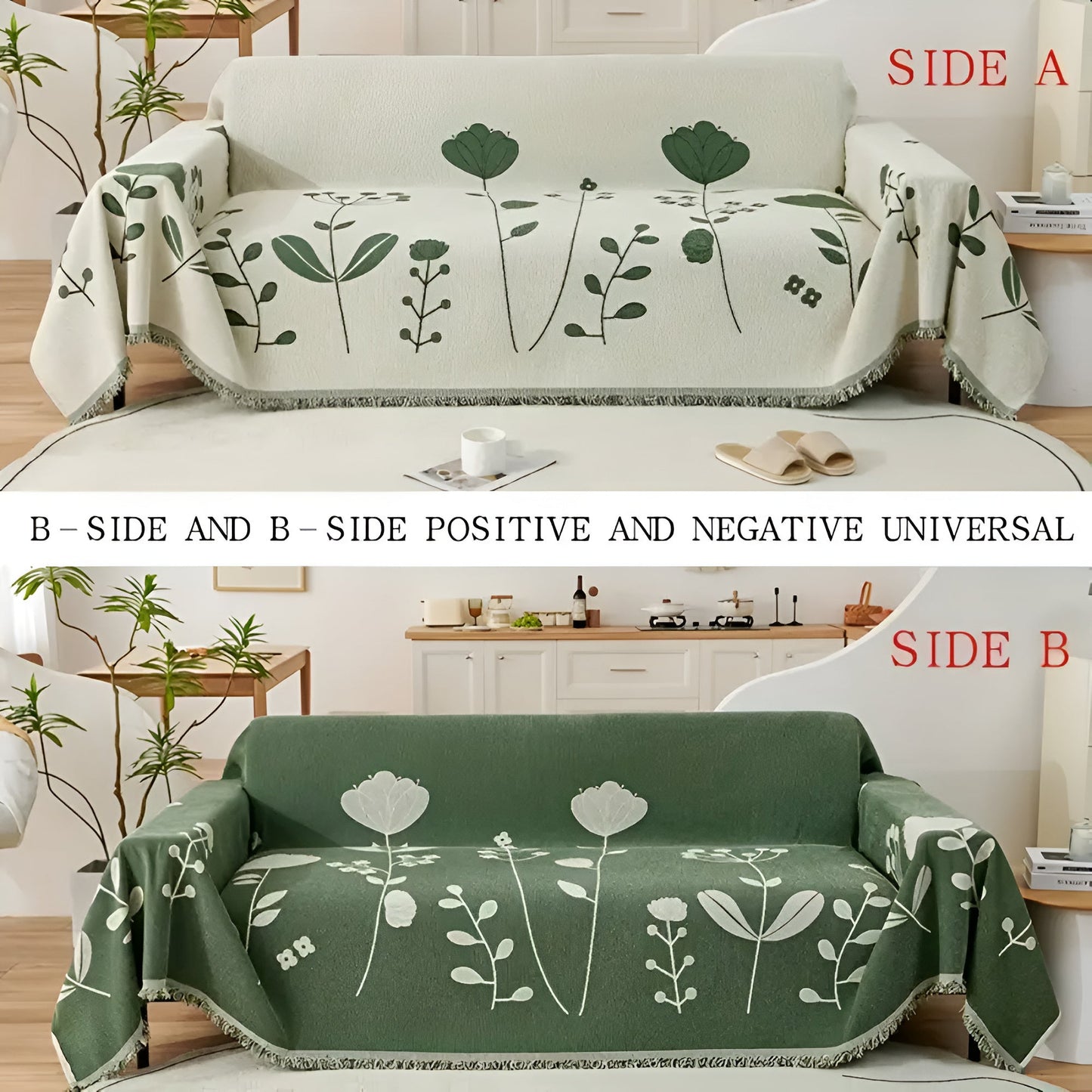 BowLift | Modern Bloom Reversible Sofa Cover
