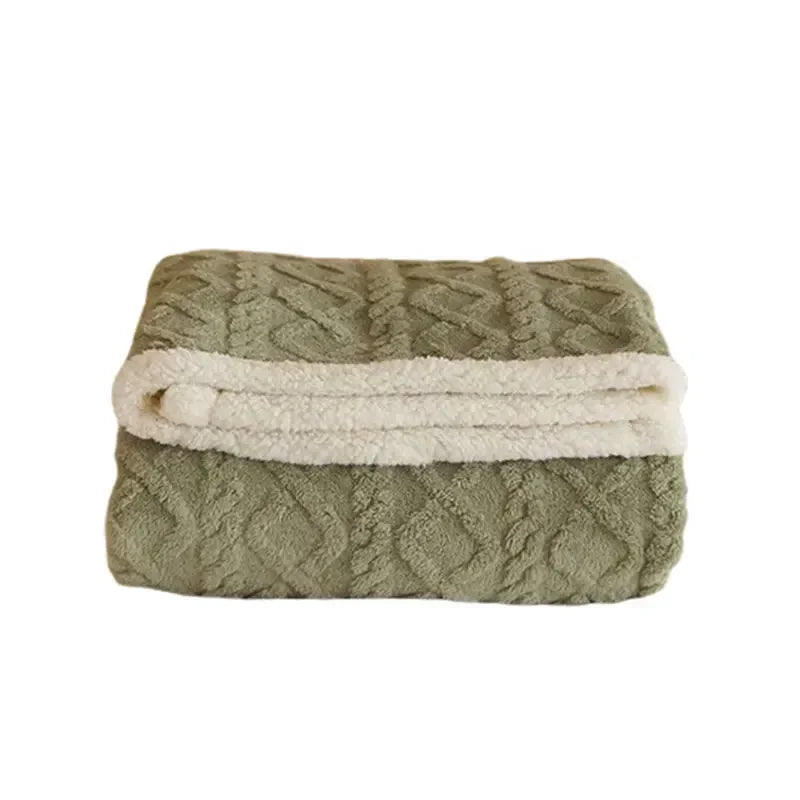 BowLift | Thick Winter Lambswool Blanket - WarmWool