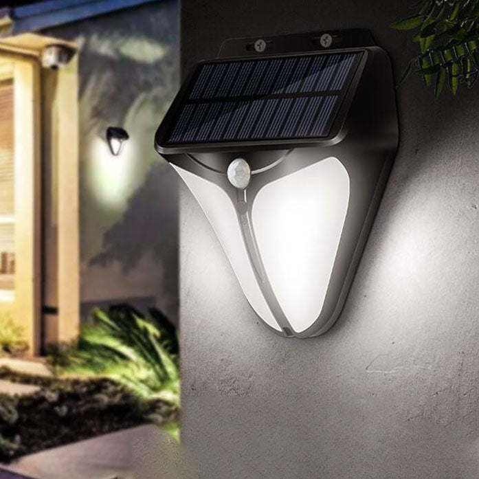 LZINA™ | Solar Intelligent Triangle Outdoor Waterproof Body Sensor Patio LED Wall Light