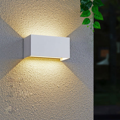LZINA™ | Modern waterproof rectangular LED wall light for outdoor use with up and down lighting