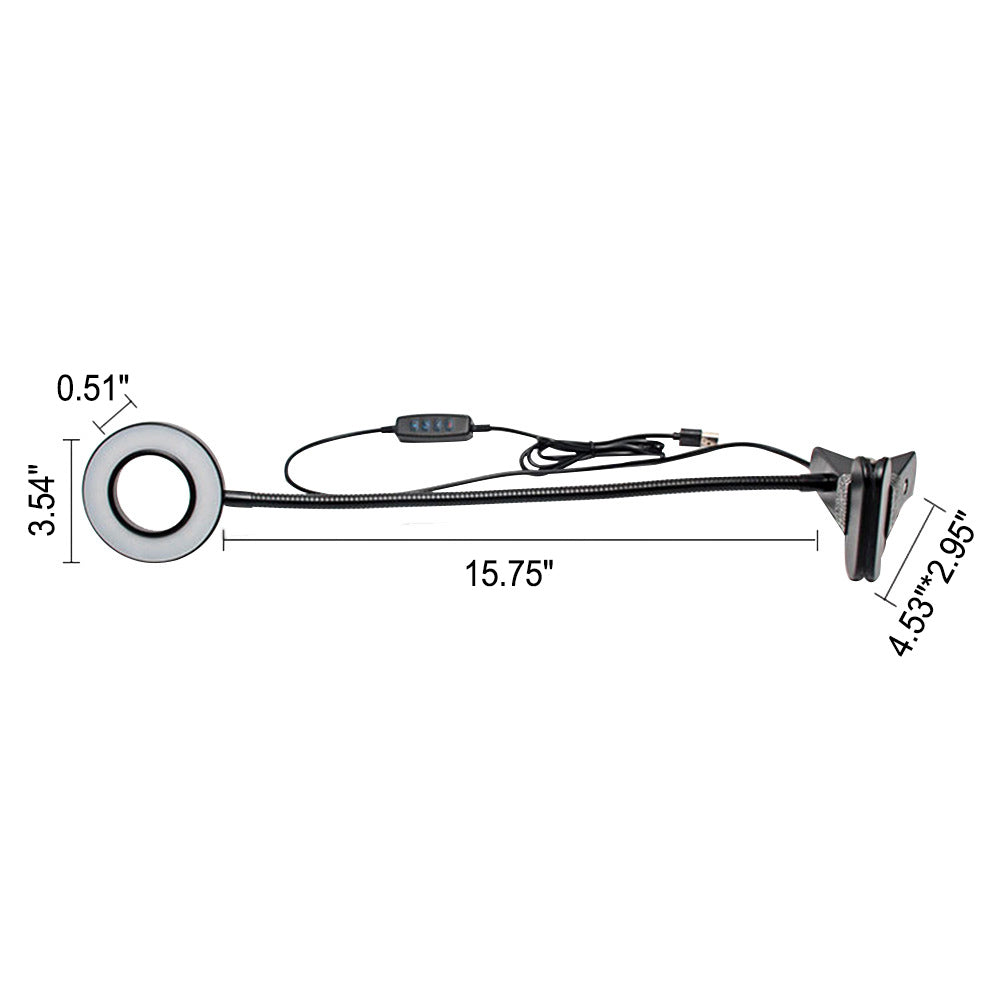 BowLift USB Clip-On LED Reading Lamp — Creative, Minimalist Desk Clip Light for Reading