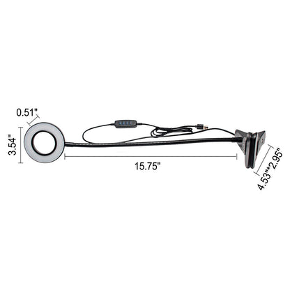 BowLift USB Clip-On LED Reading Lamp — Creative, Minimalist Desk Clip Light for Reading
