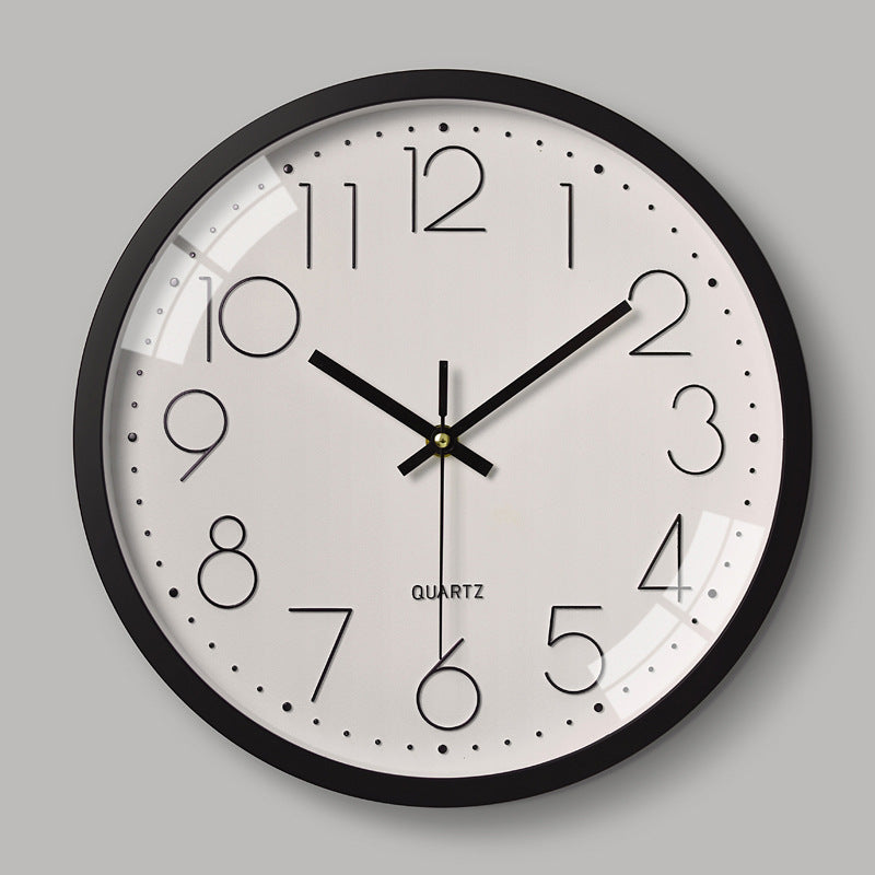 BowLift | Simple Design 3D Silent Classroom Wall Clock 30 cm
