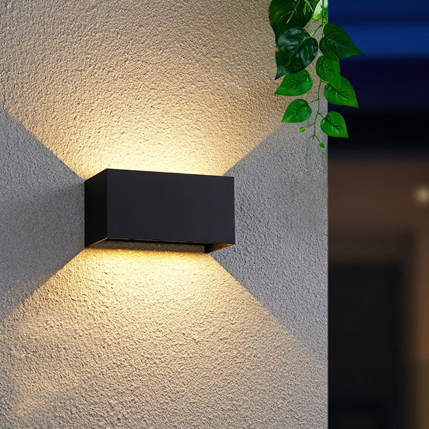LZINA™ | Modern waterproof rectangular LED wall light for outdoor use with up and down lighting