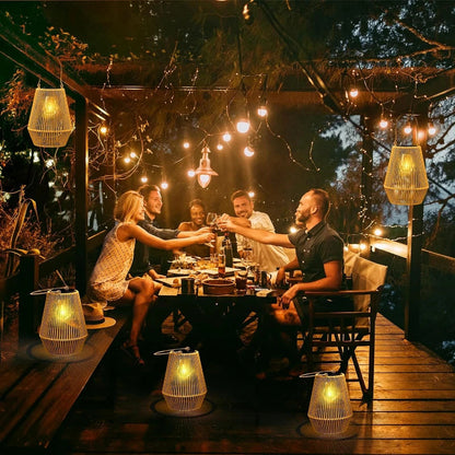 LZINA™ | Solar Outdoor Handwoven Garden Lamps | Waterproof Landscape Light for Villa & Terrace Decoration - Alpho