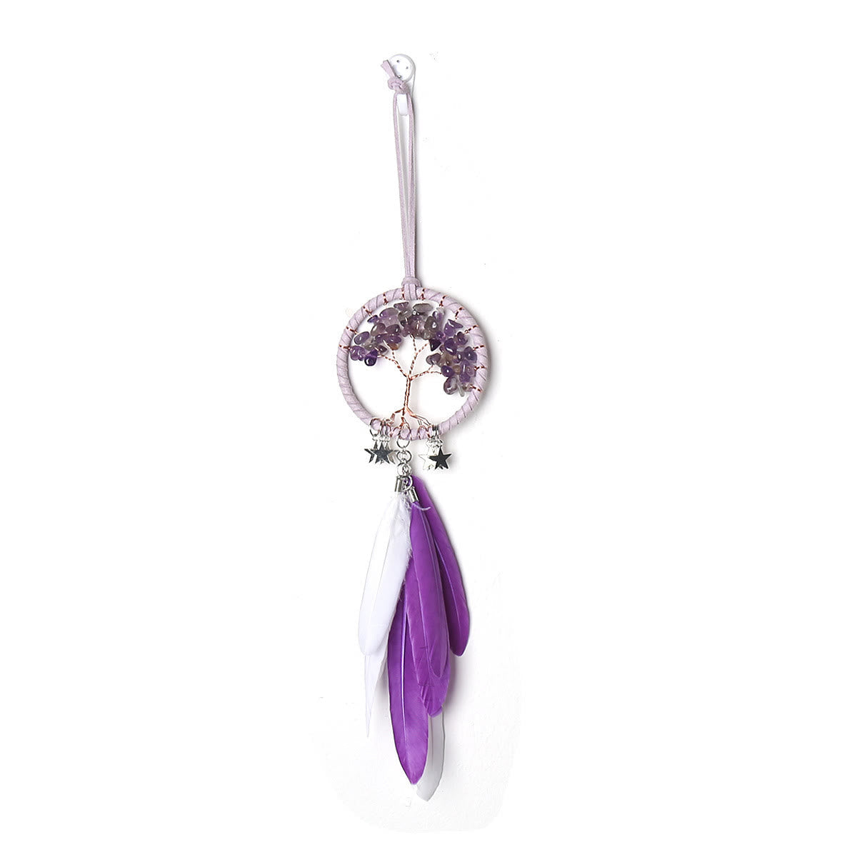 LZINA™ | Tree of Life Gemstone Dreamcatcher Hanging Jewelry