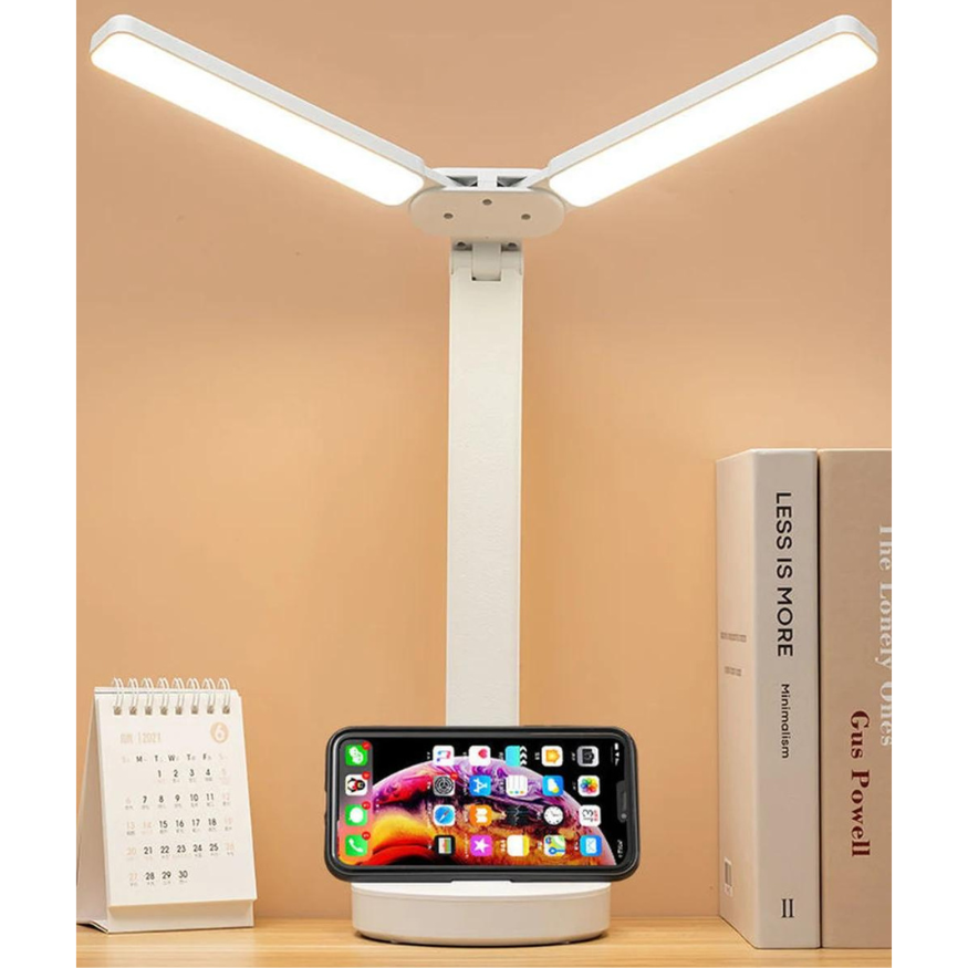 BowLift Adjustable Reading Lamp — Rechargeable, Dimmable, and Perfect for Your Phone Table