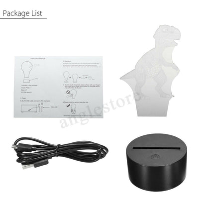 LZINA™ | Dinosaur Night light - 3D Dinosaur Light - T Rex Night Light