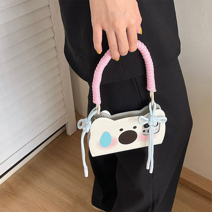 BowLift | Insta-Style Cartoon Westie Flip-Phone Case