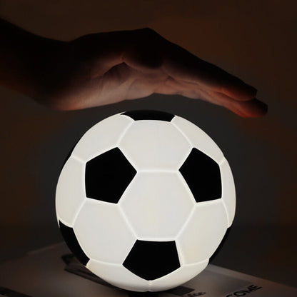 BowLift Creative Soccer Silicone LED Night Light — USB-Charging Table Lamp