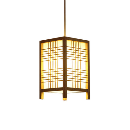 BowLift Traditional Japanese Wooden Lantern - Elegant, Timeless Lighting