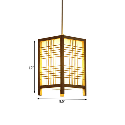 BowLift Traditional Japanese Wooden Lantern - Elegant, Timeless Lighting