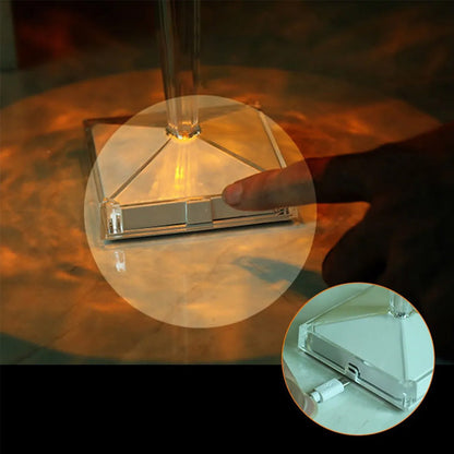 BowLift Crystal Table Lamp – Elegant Glass Lighting for Any Room