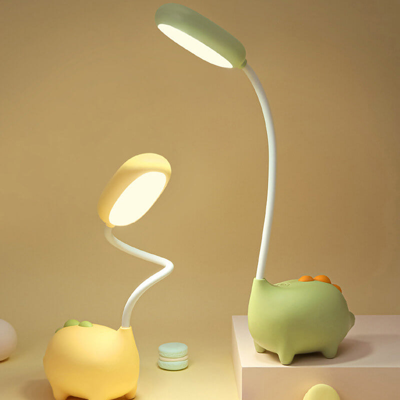 BowLift Rechargeable LED Desk Lamp with Cartoon Dinosaur — Eye-Care Lighting for Kids