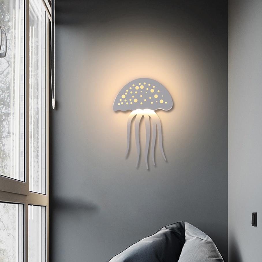 BowLift Modern Jellyfish LED Wall Light — 1-Light, Creative Design