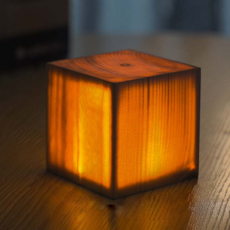 LZINA™ | LumiWood – Battery-Powered LED Table Lamp with Touch Control