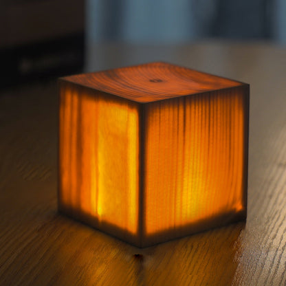 LZINA™ | LumiWood – Battery-Powered LED Table Lamp with Touch Control