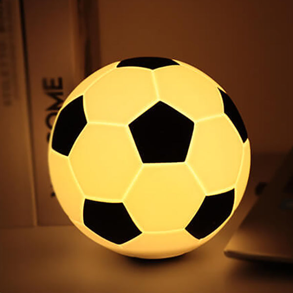 BowLift Creative Soccer Silicone LED Night Light — USB-Charging Table Lamp