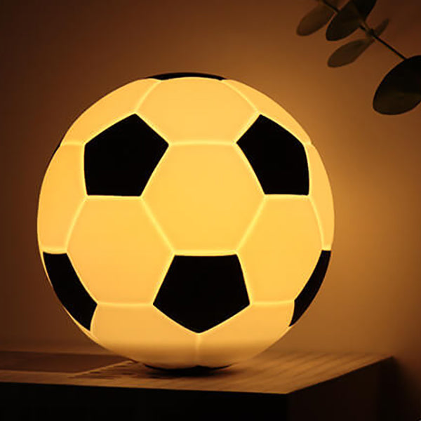 BowLift Creative Soccer Silicone LED Night Light — USB-Charging Table Lamp