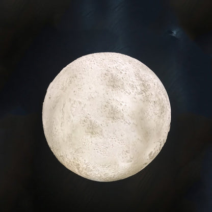 BowLift Creative Mini Moon Lamp – Rechargeable, 3D-Printed, 1-Light LED Table Lamp