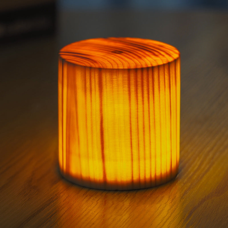 LZINA™ | LumiWood – Battery-Powered LED Table Lamp with Touch Control