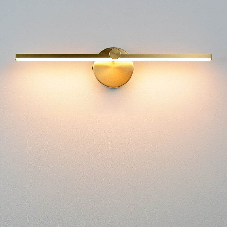 BowLift Nordic Minimalist Aluminium Long Bar LED Mirror Wall Light with Switch