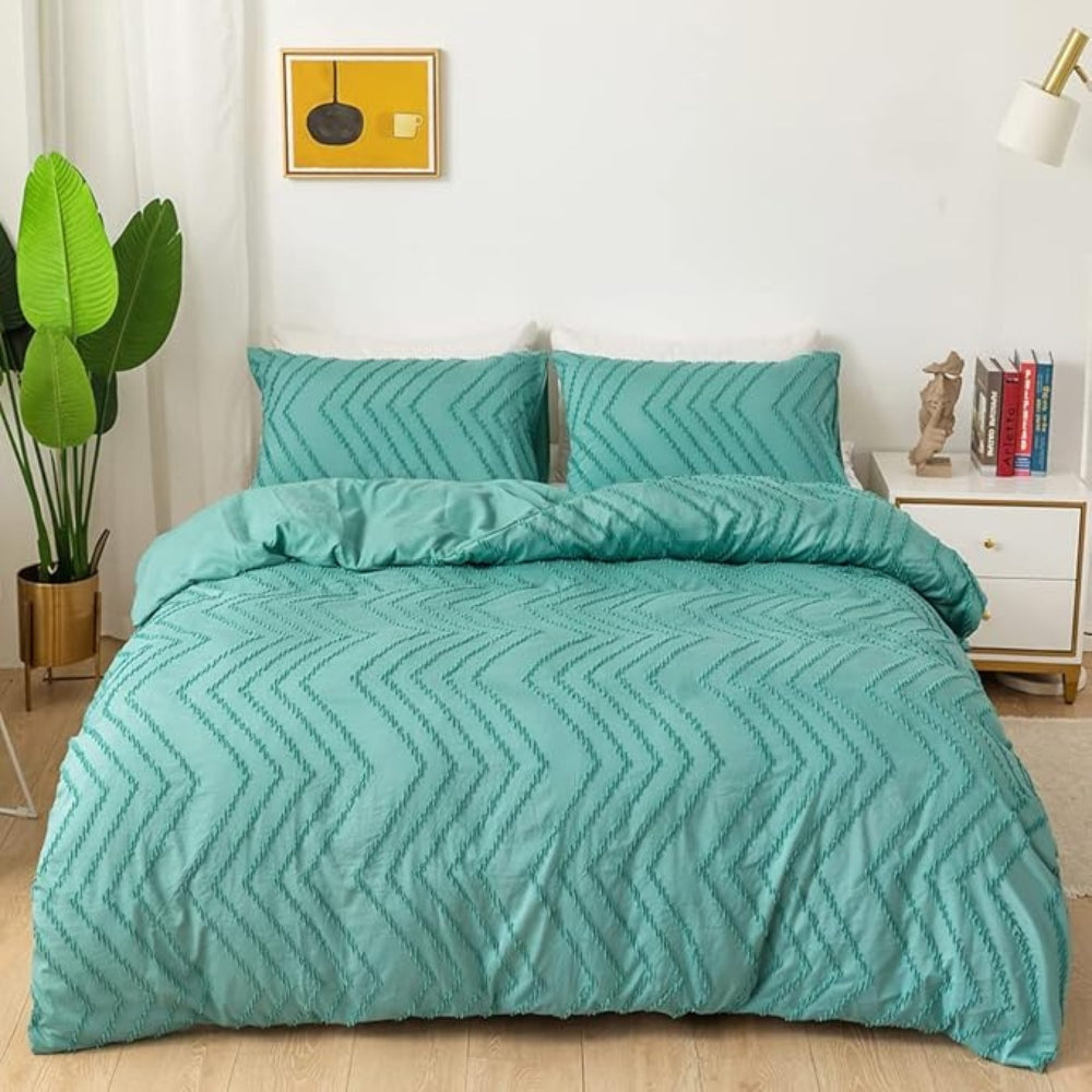 BowLift | Chevron Plush Quilt Cover | 3pcs Set