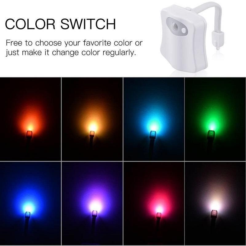 LZINA™ | Toilet Cover Sensor Light Multi-function Toilet Night Light