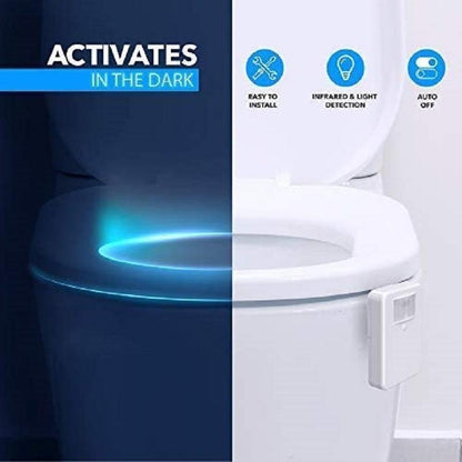 LZINA™ | Toilet Cover Sensor Light Multi-function Toilet Night Light