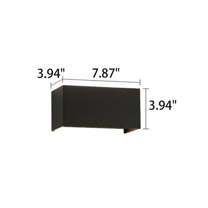 LZINA™ | Modern waterproof rectangular LED wall light for outdoor use with up and down lighting