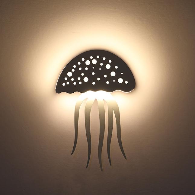 BowLift Modern Jellyfish LED Wall Light — 1-Light, Creative Design