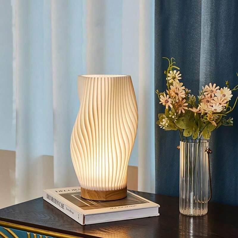 BowLift USB-Powered Table Lamp with an Elegant Wave Design | WaveGlow