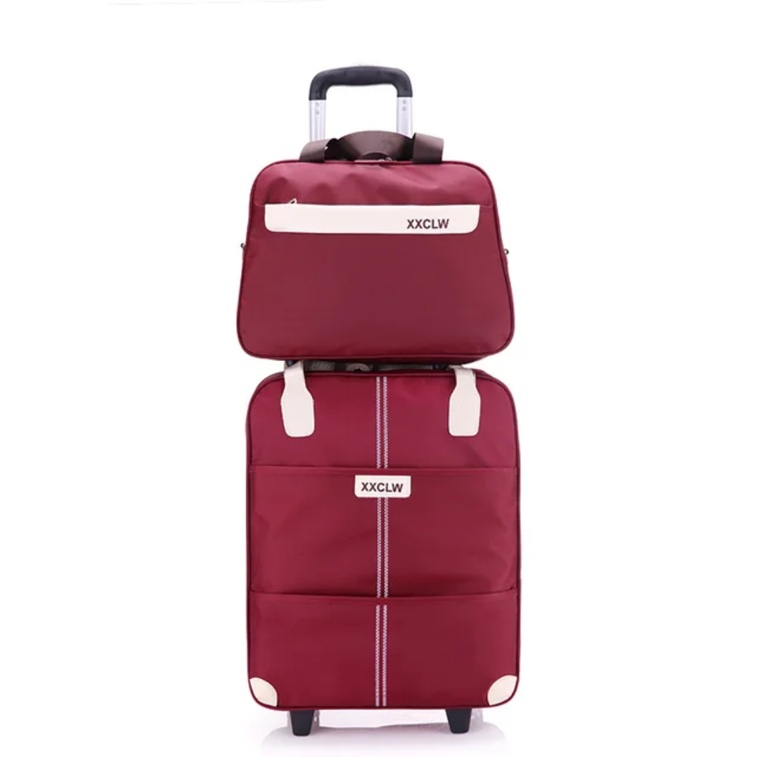 LZINA™ | 2 in 1 Travel Bags Trolley Bags Hand Luggage Bags