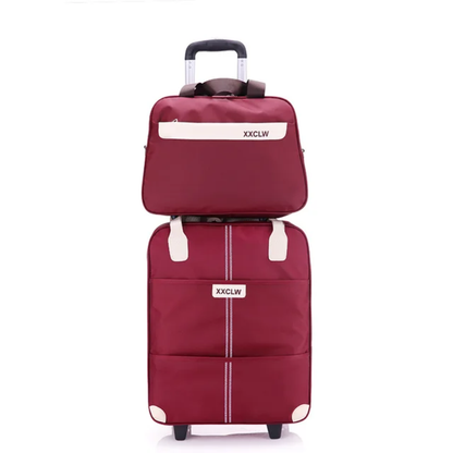LZINA™ | 2 in 1 Travel Bags Trolley Bags Hand Luggage Bags