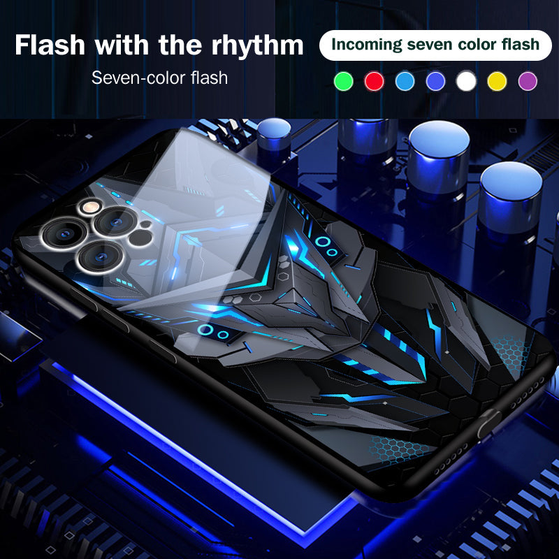 LZINA™ | Cool Mecha Apple Smart Flash Phone Case