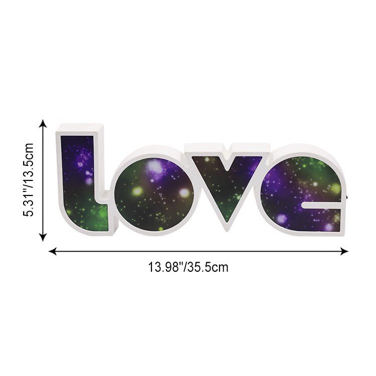 BowLift Modern Art Deco Waterproof PS Love Letters LED Table Lamp – Perfect Bedroom Accent