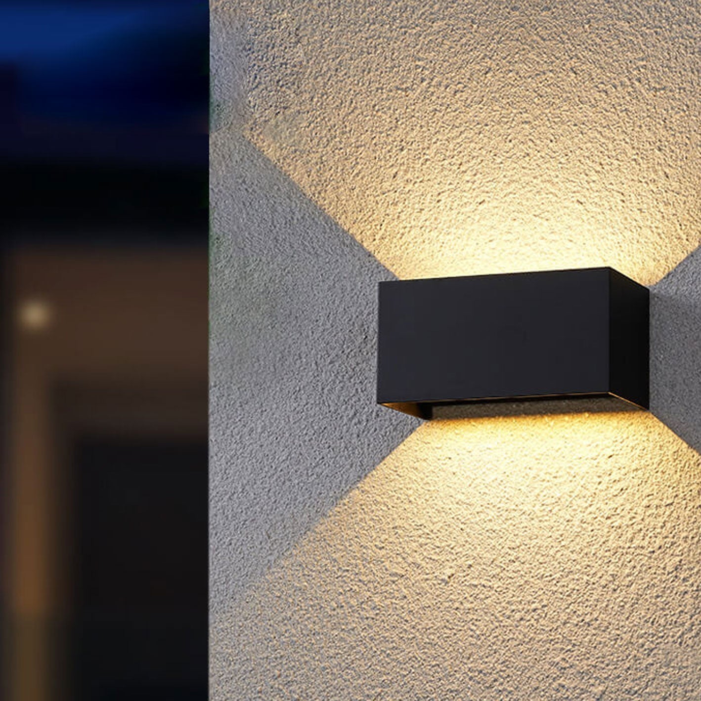 LZINA™ | Modern waterproof rectangular LED wall light for outdoor use with up and down lighting