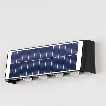 LZINA™ | Modern Simplicity Solar Waterproof Rectangular ABS PMMA LED Wall Light Lamp For Outdoor Patio