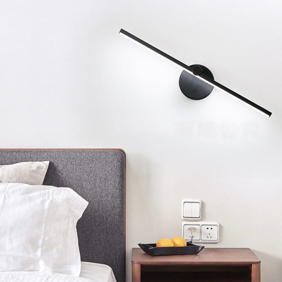 BowLift Nordic Minimalist Aluminium Long Bar LED Mirror Wall Light with Switch