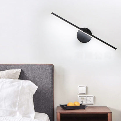 BowLift Nordic Minimalist Aluminium Long Bar LED Mirror Wall Light with Switch