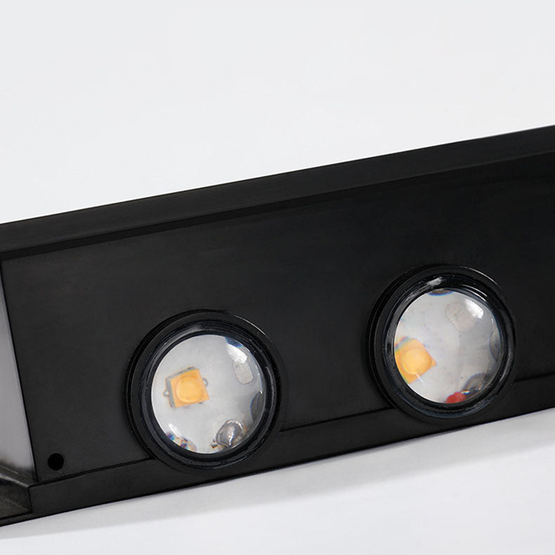 LZINA™ | Modern Simplicity Solar Waterproof Rectangular ABS PMMA LED Wall Light Lamp For Outdoor Patio