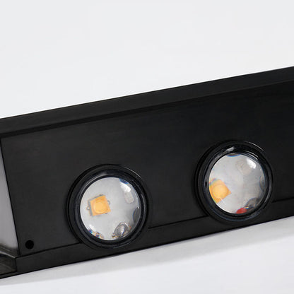 LZINA™ | Modern Simplicity Solar Waterproof Rectangular ABS PMMA LED Wall Light Lamp For Outdoor Patio