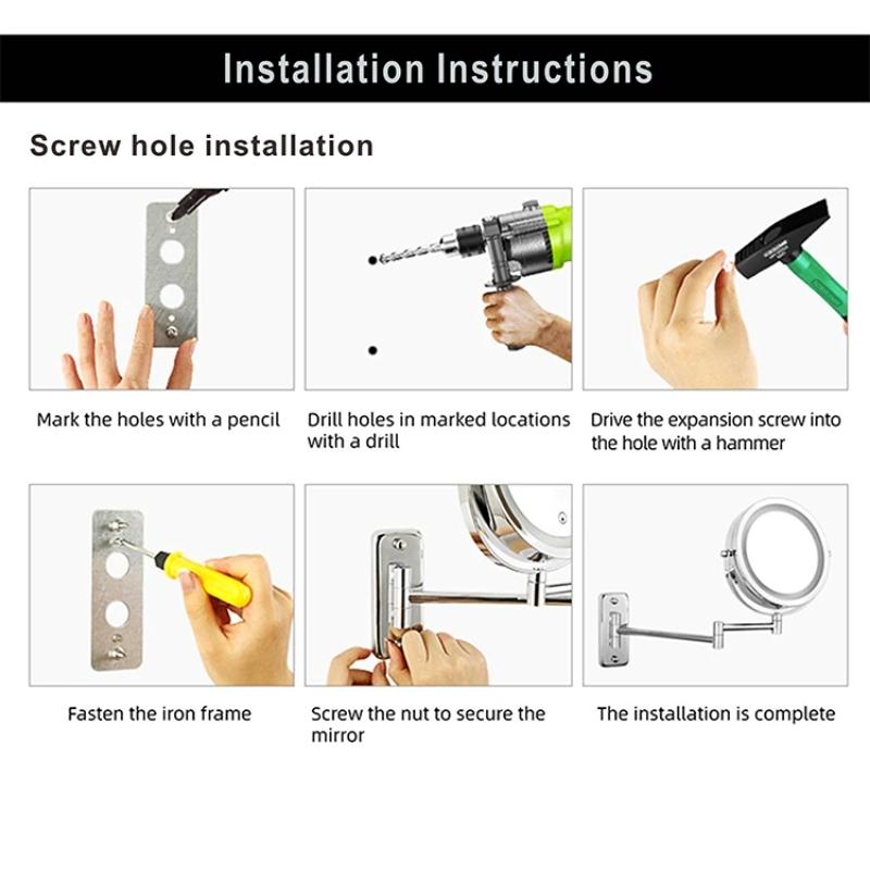 LED cosmetic mirror with magnification & USB battery | Bowlift