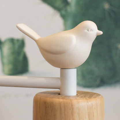 BowLift by NordicDome: Stylish Metal & Wood Wall Lamp with a Cute Bird for the Children's Room