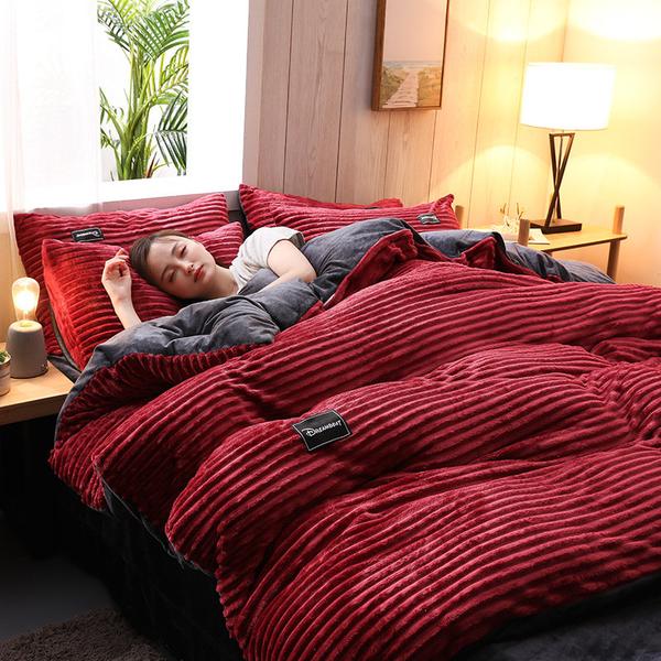 LZINA™ | Thickened Corduroy Velvet Bedding Set