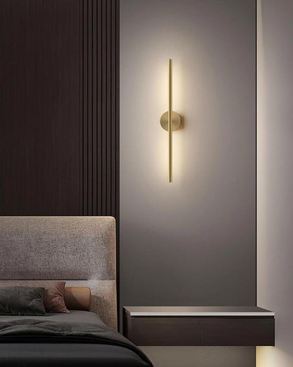 BowLift | Sleek, Contemporary Linear LED Wall Lamp in Gold Finish